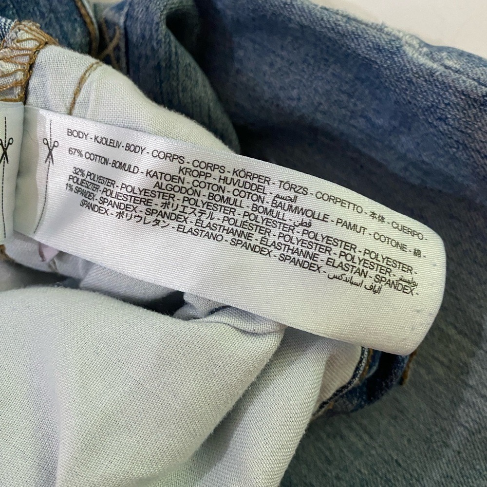 ARIAT REBAR M7 Slim Straight Rico Medium Wash Distressed Work Denim Jeans SZ 32 - Picture 7 of 13
